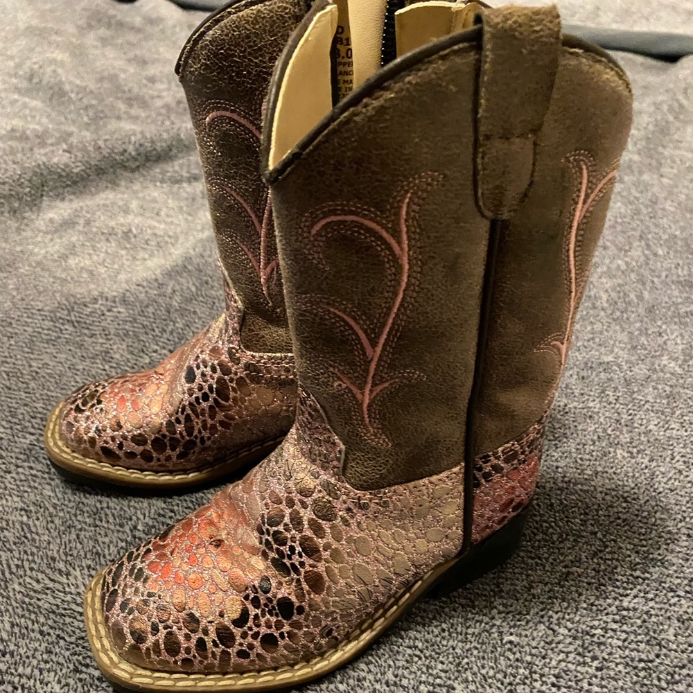 Old west toddler cowgirl boots